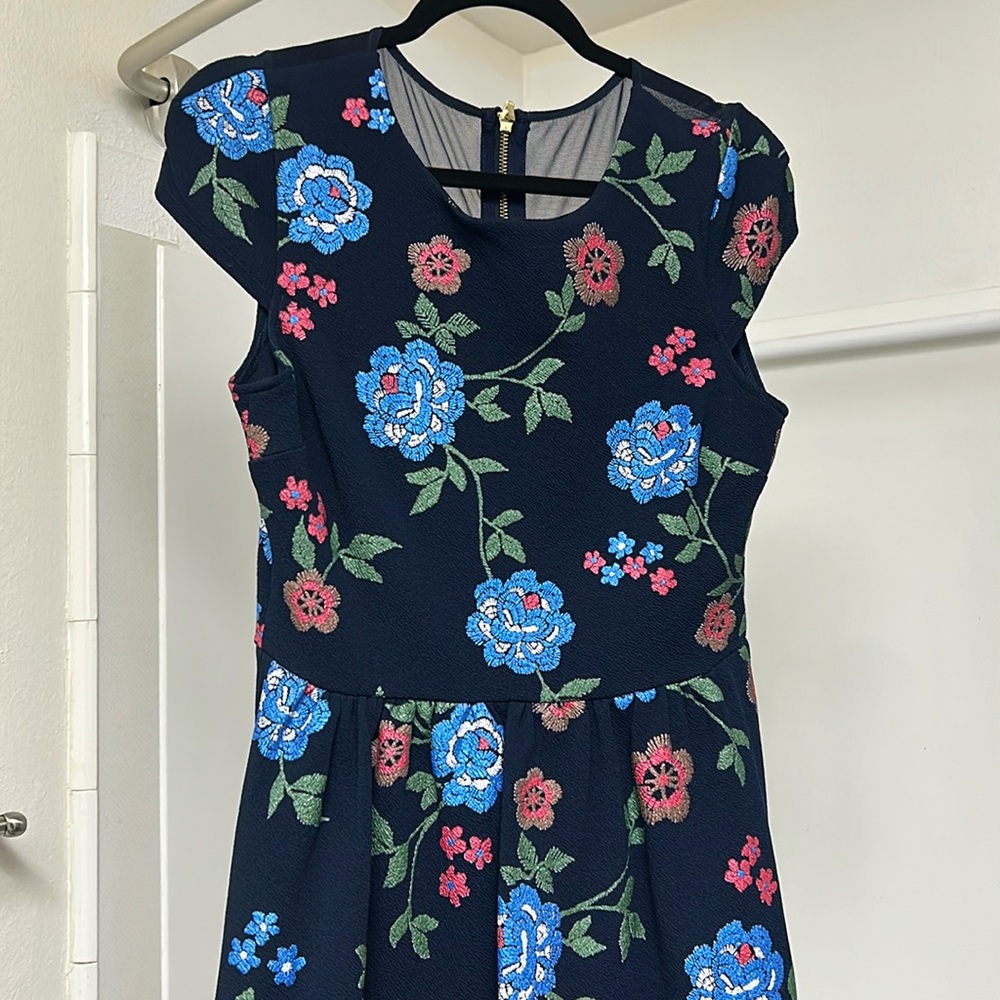 Blue flower dress from B Darlin, size 13/14 juniors.